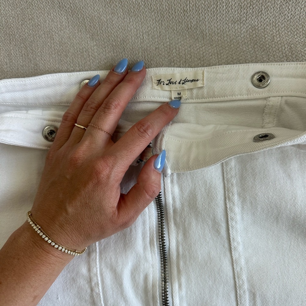 For Love And Lemons Cream Mini Skirt - Picture 2 of 3